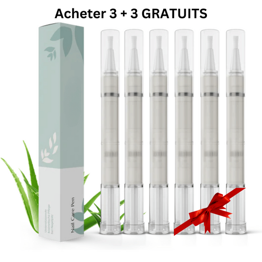 3x Stylo de Soin des Ongles + 3x Gratuit